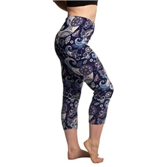 COMFY LEGGINGS Women's Capri Length Buttery Soft Yoga Workout - Picture 1 of 8